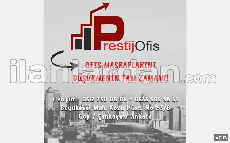 Hazır ofis Sanal ofis eofis paylaşımlı ofis ANKARA / ÇANKAYA / BÜYÜKESAT