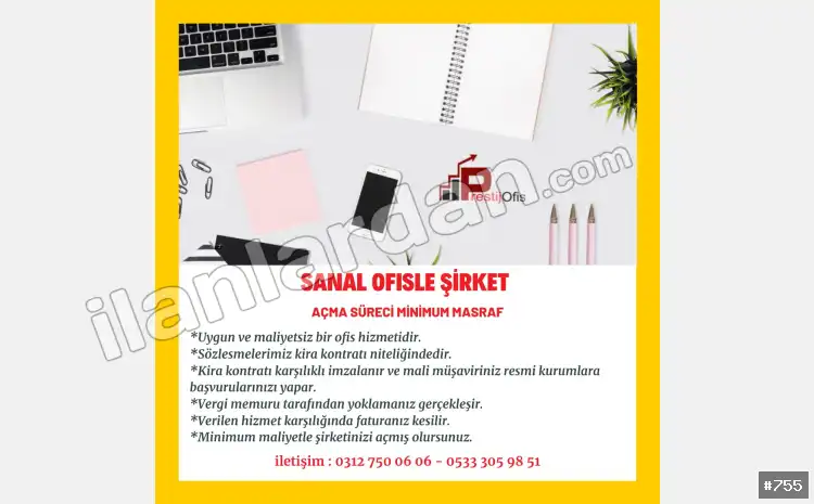 Hazır ofis Sanal ofis eofis paylaşımlı ofis ANKARA / ÇANKAYA / BÜYÜKESAT