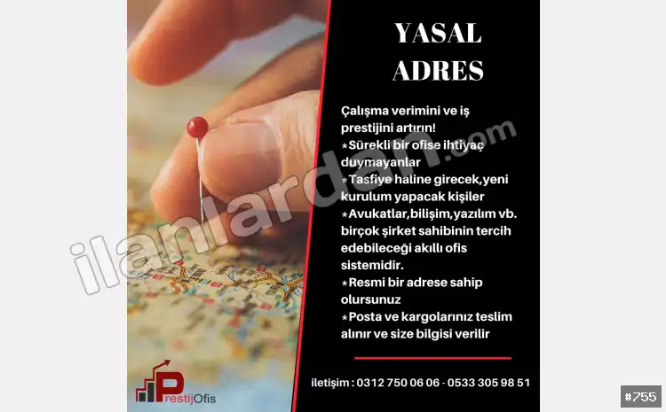 Hazır ofis Sanal ofis eofis paylaşımlı ofis ANKARA / ÇANKAYA / BÜYÜKESAT