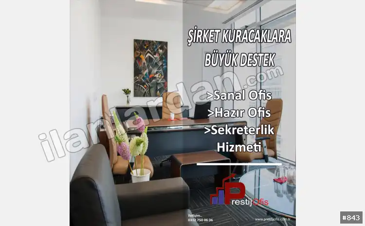 Hazır ofis Sanal ofis eofis paylaşımlı ofis ANKARA / ÇANKAYA / BÜYÜKESAT