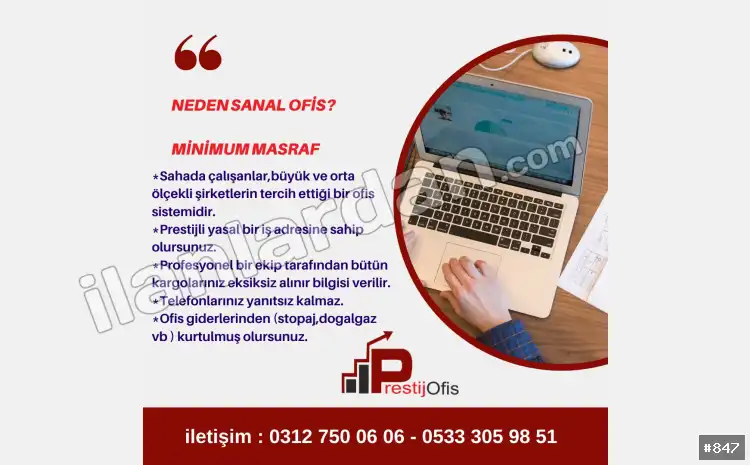 Hazır ofis Sanal ofis eofis paylaşımlı ofis ANKARA / ÇANKAYA / BÜYÜKESAT