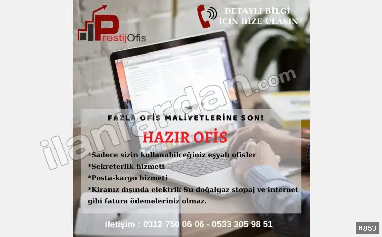 Hazır ofis Sanal ofis eofis paylaşımlı ofis ANKARA / ÇANKAYA / BÜYÜKESAT