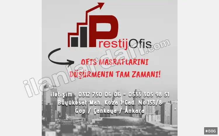 Hazır ofis Sanal ofis eofis paylaşımlı ofis ANKARA / ÇANKAYA / BÜYÜKESAT