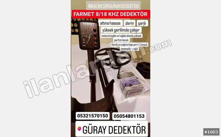 İkinci El ve Sıfır Alışveriş | Metal Dedektörü BALIKESİR / KARESİ / YILDIRIM