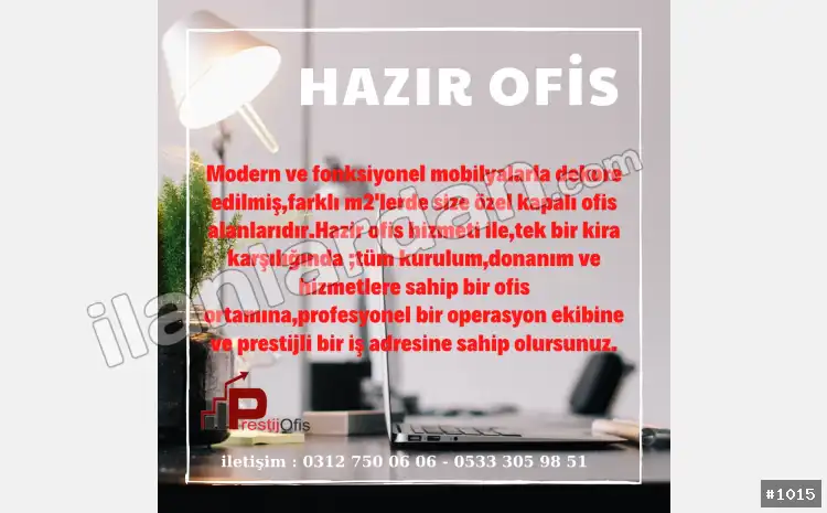 Hazır ofis Sanal ofis eofis paylaşımlı ofis ANKARA / ÇANKAYA / BÜYÜKESAT