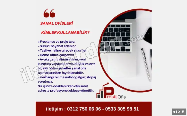 Hazır ofis Sanal ofis eofis paylaşımlı ofis ANKARA / ÇANKAYA / BÜYÜKESAT