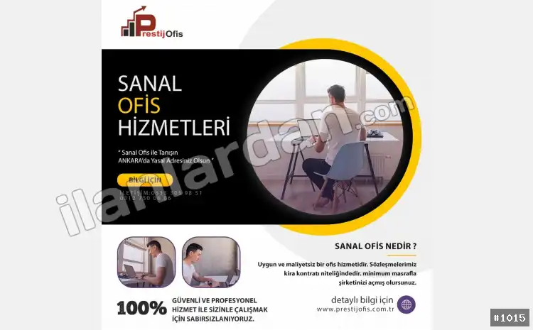 Hazır ofis Sanal ofis eofis paylaşımlı ofis ANKARA / ÇANKAYA / BÜYÜKESAT