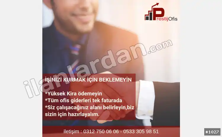 Hazır ofis Sanal ofis eofis paylaşımlı ofis ANKARA / ÇANKAYA / BÜYÜKESAT