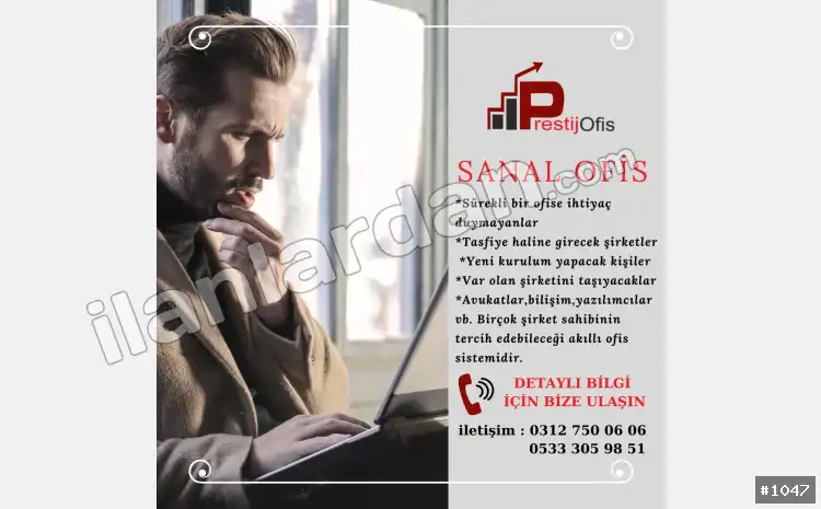 Hazır ofis Sanal ofis eofis paylaşımlı ofis ANKARA / ÇANKAYA / BÜYÜKESAT