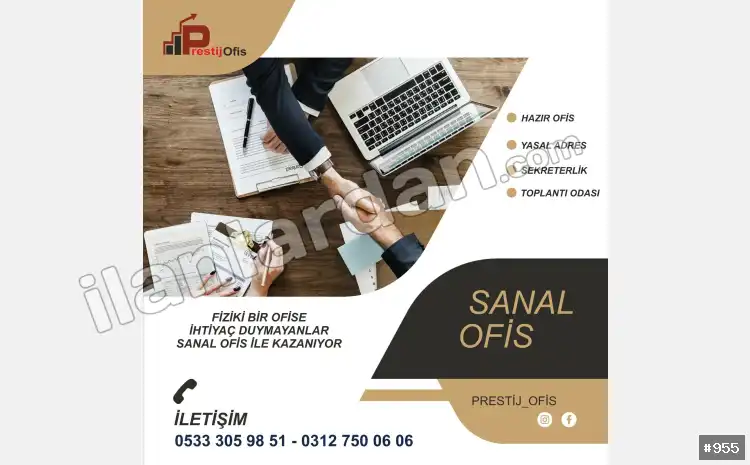 Hazır ofis Sanal ofis eofis paylaşımlı ofis ANKARA / ÇANKAYA / BÜYÜKESAT