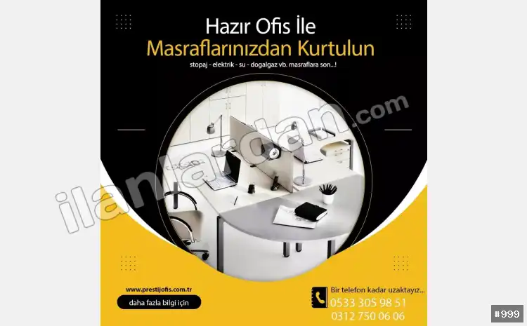 Hazır ofis Sanal ofis eofis paylaşımlı ofis ANKARA / ÇANKAYA / BÜYÜKESAT