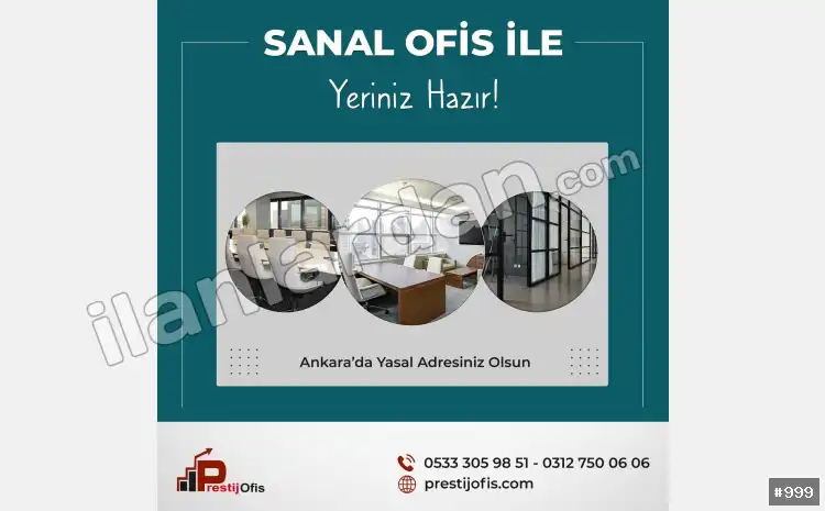 Hazır ofis Sanal ofis eofis paylaşımlı ofis ANKARA / ÇANKAYA / BÜYÜKESAT