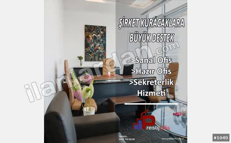 Hazır ofis Sanal ofis eofis paylaşımlı ofis ANKARA / ÇANKAYA / BÜYÜKESAT