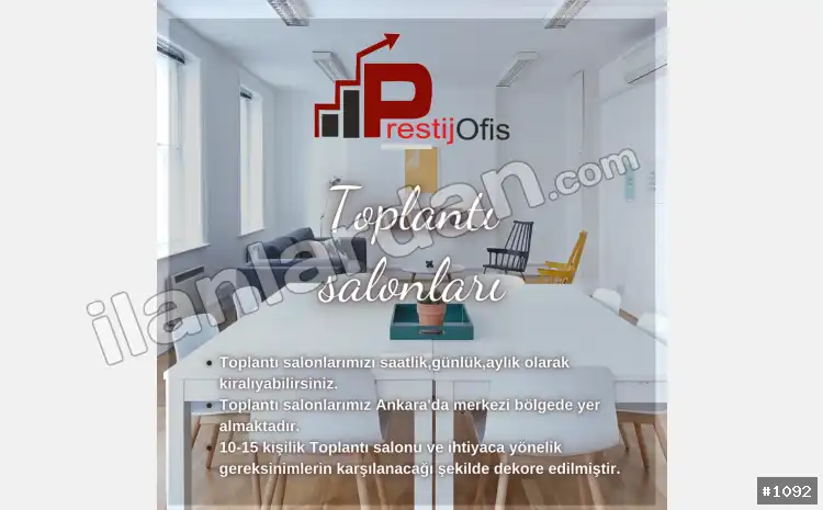 Hazır ofis Sanal ofis eofis paylaşımlı ofis ANKARA / ÇANKAYA / BÜYÜKESAT